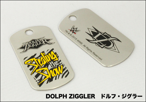 大人気WWEレスラーのドッグタグ（キーホルダー）DOLPH ZIGGLER　ドルフ・ジグラー